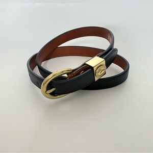 Dooney & Bourke Black and Gold Belt